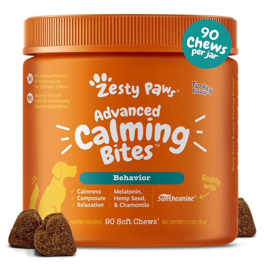 Zesty Paws Advanced Melatonin Calming Bites for Dogs