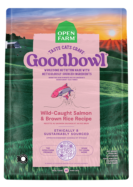 Open Farm Goodbowl Wild-Caught Salmon & Brown Rice Cat Kibble