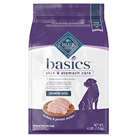 BLUE Basics Senior Dry Dog Food - Turkey & Potato