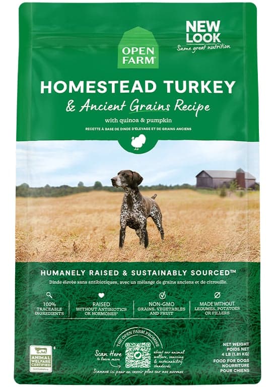 Homestead Turkey & Ancient Grains Dog Kibble