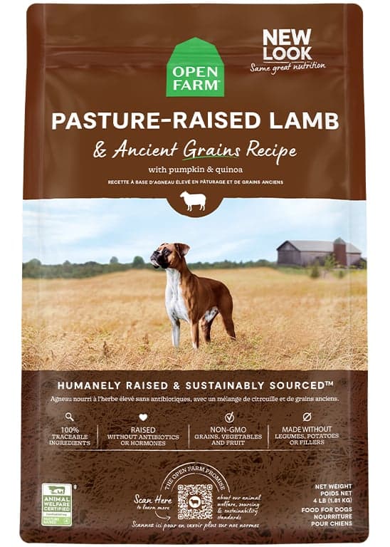 Pasture-Raised Lamb & Ancient Grains Dog Kibble