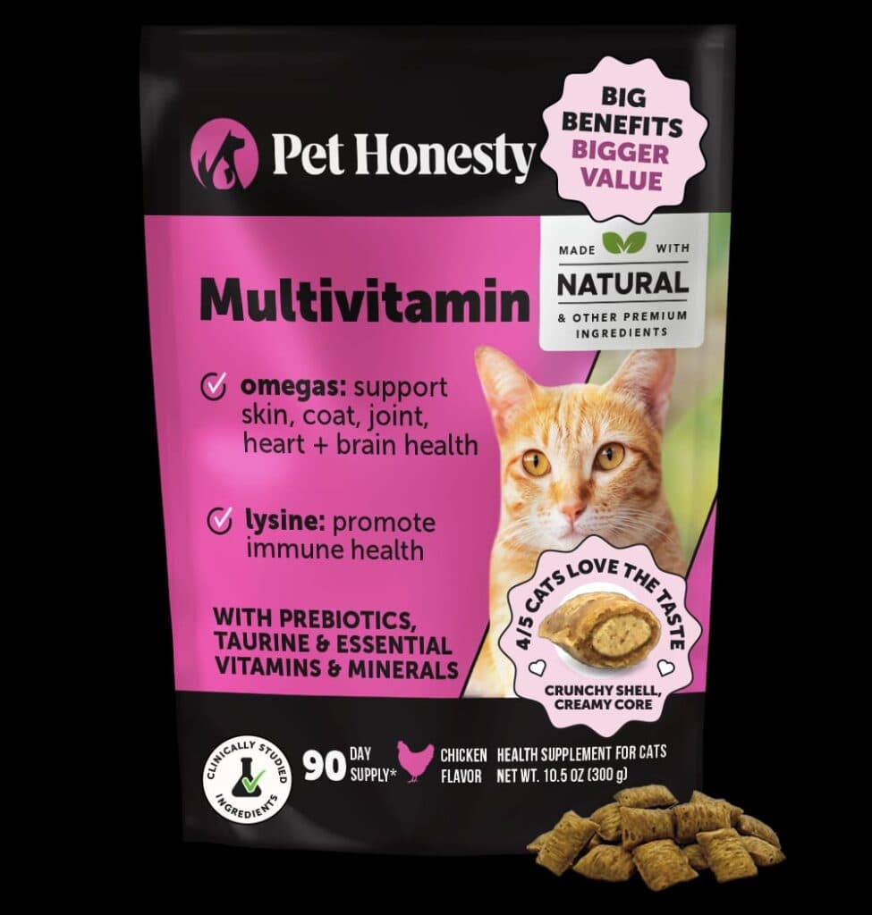 Chicken Flavor Multivitamin Chews for Cats (90 Day)