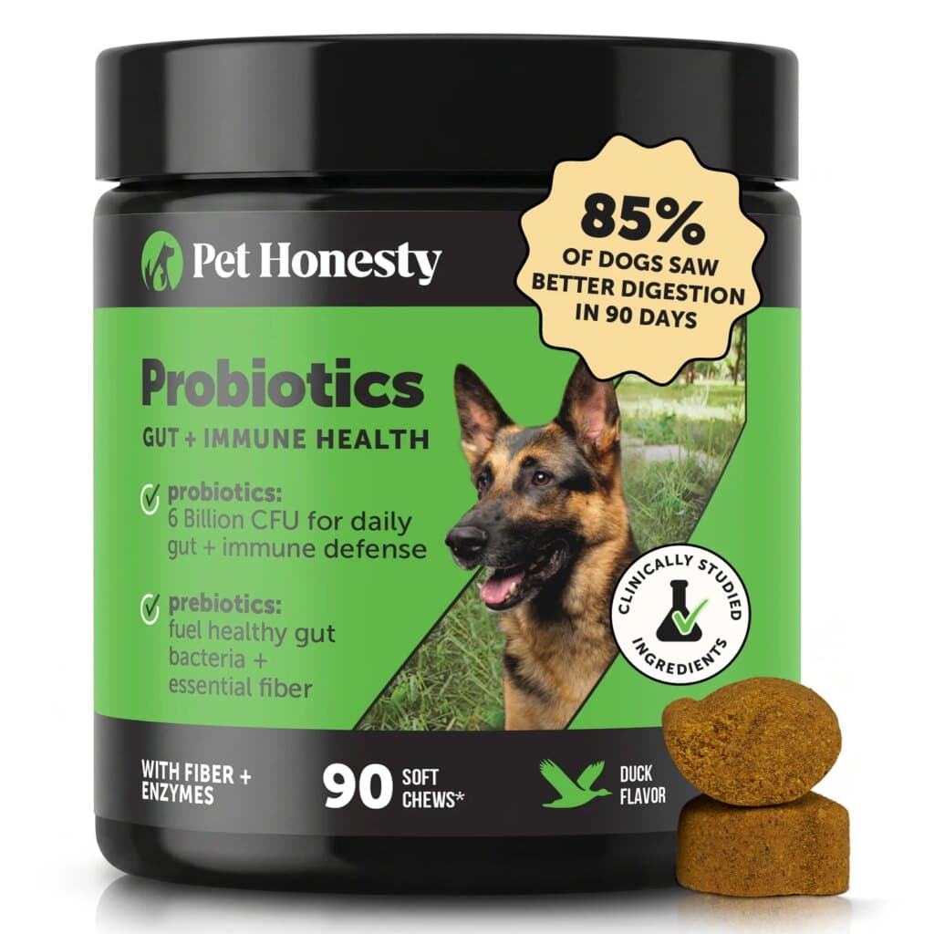 Gut + Immune Health Digestive Probiotic Chews for Dogs (Duck Flavor)